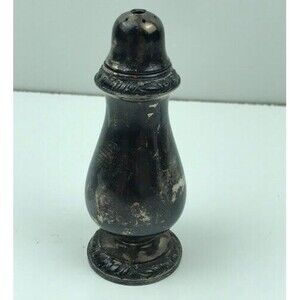 Henley Silver Plated Tarnished Heavy Oneida Community Salt Shaker